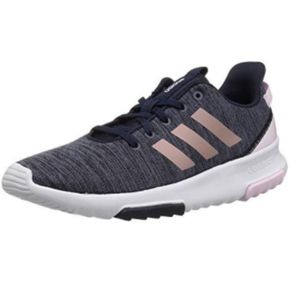 New Adidas Cloudfoam Racer Sneakers/Shoes Little Girl size 13.5K Blue Pink
